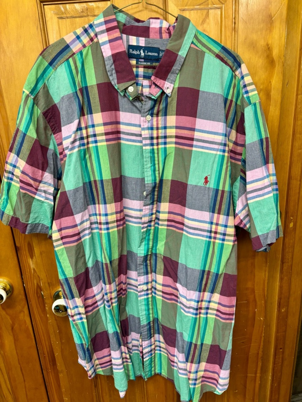 Polo Ralph Lauren Men’s Multicolor Plaid Short-Sleeve Button-Down Shirt